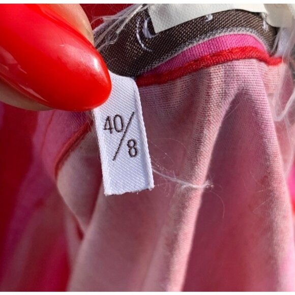 Cacharel Shirt Stripe Red Pink - Picture 8 of 9